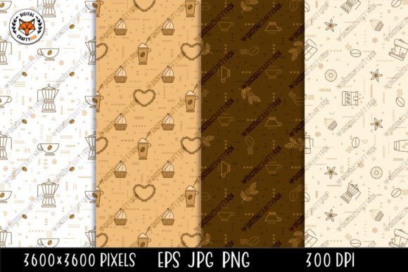 Coffee Seamless Patterns: A Versatile Digital Design Resource for Creatives and Businesses