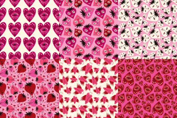 Cute Valentine’s Seamless Patterns Pack
