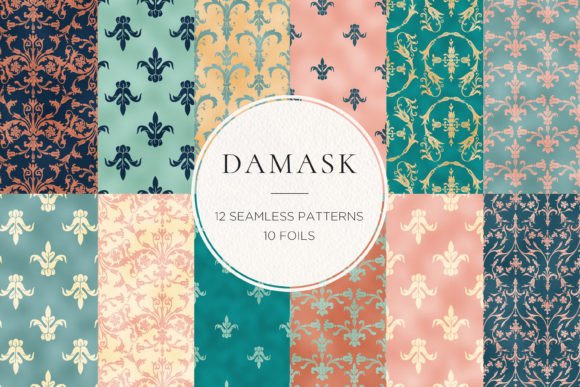 Damask Foil Seamless Patterns: Strategic Design for Professional and Creative Applications