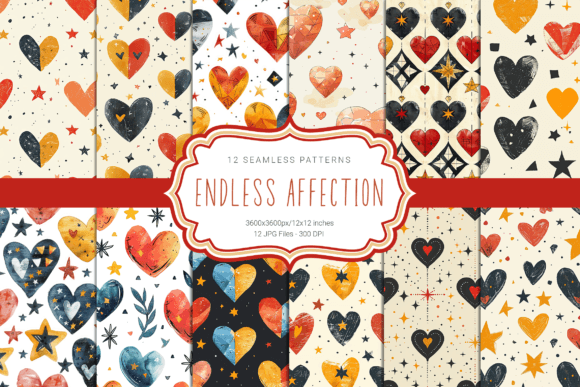 Endless Affection Seamless Patterns