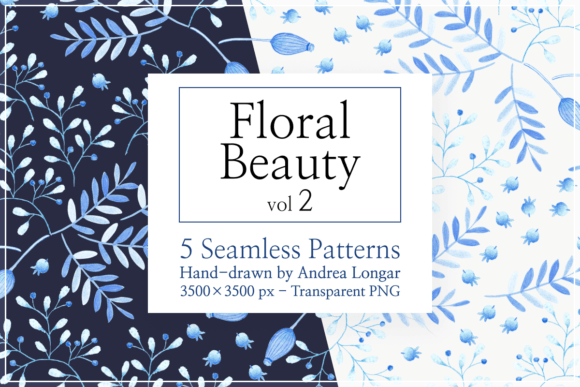 Floral Beauty 2 Hand Drawn Patterns