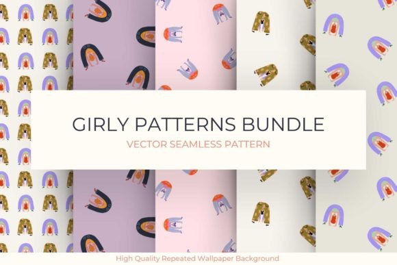 Girly Seamless Patterns Bundle