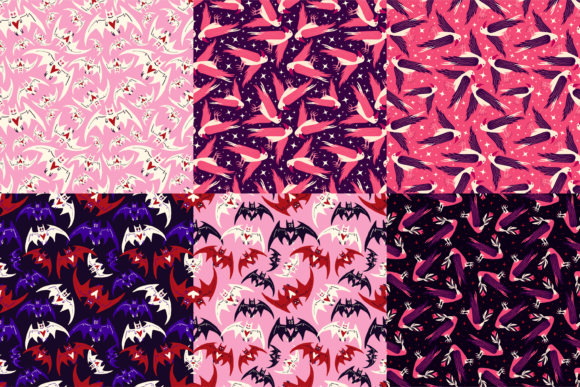 Halloween Bright Seamless Patterns
