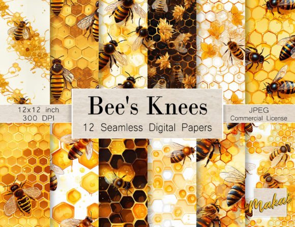 Honeycomb and Bee Seamless Patterns: A Sweet Addition to Your Design Toolkit
