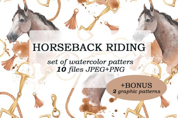 Horseback Riding Seamless Patterns for Creative and Practical Design