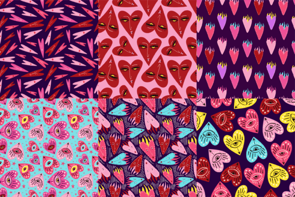 Valentine's Day Seamless Patterns Pack: A Versatile Design Resource for Creative Professionals